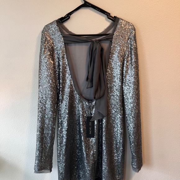 Rachael Zoe sequined long sleeve dress - Picture 2 of 5